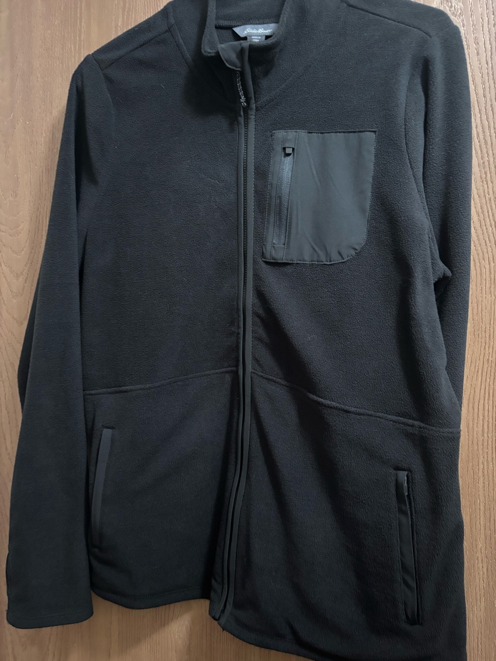 Eddie Bauer Women’s Black Full-Zip Fleece Jacket NWOT